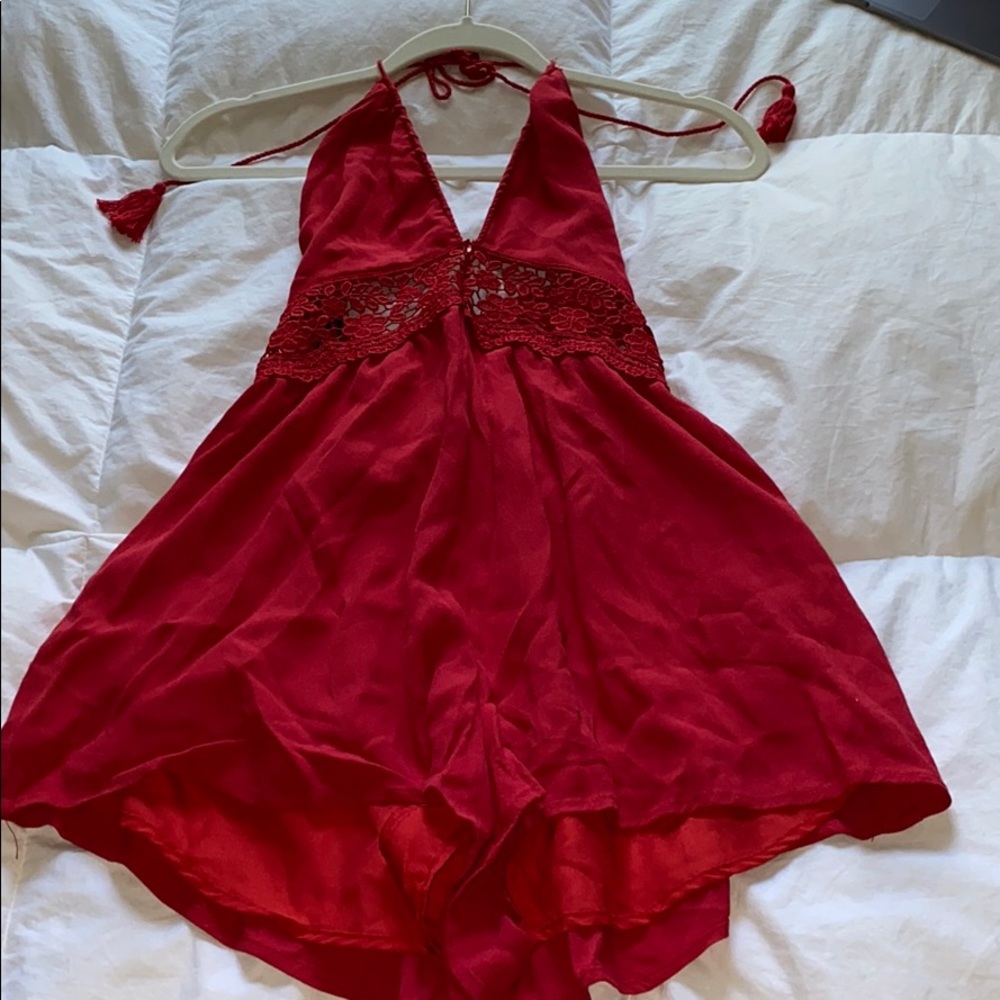 FOREVER 21 open back romper